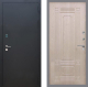 Входная металлическая Дверь Рекс (REX) 1A Черный Муар FL-2 Беленый дуб в Балашихе
