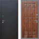 Входная металлическая Дверь Рекс (REX) 1A Черный Муар FL-33 орех тисненый в Балашихе