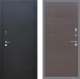 Входная металлическая Дверь Рекс (REX) 1A Черный Муар GL венге поперечный в Балашихе