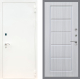Входная металлическая Дверь Рекс (REX) 1А Белая шагрень FL-39 Сандал белый в Балашихе