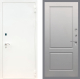Входная металлическая Дверь Рекс (REX) 1А Белая шагрень FL-117 Грей софт в Балашихе