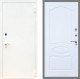 Входная металлическая Дверь Рекс (REX) 1А Белая шагрень FL-128 Силк Сноу в Балашихе