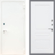 Входная металлическая Дверь Рекс (REX) 1А Белая шагрень FL-243 Силк Сноу в Балашихе