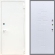 Входная металлическая Дверь Рекс (REX) 1А Белая шагрень FL-289 Белый ясень в Балашихе