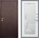 Входная металлическая Дверь Рекс (REX) Лайт 3К Зеркало Пастораль Белый ясень в Балашихе