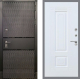 Входная металлическая Дверь Рекс (REX) 15 Черный Кварц FL-2 Силк Сноу в Балашихе