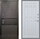 Входная металлическая Дверь Рекс (REX) 15 Черный Кварц FL-33 Белый ясень в Балашихе