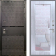 Входная металлическая Дверь Рекс (REX) 15 Черный Кварц Зеркало Пастораль Сандал белый в Балашихе