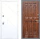 Входная металлическая Дверь Рекс (REX) 13 Силк Сноу FL-33 орех тисненый в Балашихе
