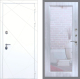 Входная металлическая Дверь Рекс (REX) 13 Силк Сноу Зеркало Пастораль Сандал белый в Балашихе