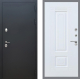 Входная металлическая Дверь Рекс (REX) 5 Черный Муар FL-2 Силк Сноу в Балашихе