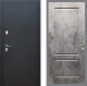 Входная металлическая Дверь Рекс (REX) 5 Черный Муар FL-117 Бетон темный в Балашихе