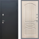 Входная металлическая Дверь Рекс (REX) 5 Черный Муар FL-128 Беленый дуб в Балашихе