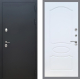 Входная металлическая Дверь Рекс (REX) 5 Черный Муар FL-128 Белый ясень в Балашихе