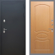 Входная металлическая Дверь Рекс (REX) 5 Черный Муар FL-128 Дуб в Балашихе
