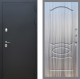 Входная металлическая Дверь Рекс (REX) 5 Черный Муар FL-128 Сандал грей в Балашихе
