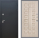 Входная металлическая Дверь Рекс (REX) 5 Черный Муар FL-183 Беленый дуб в Балашихе