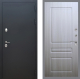 Входная металлическая Дверь Рекс (REX) 5 Черный Муар FL-243 Сандал белый в Балашихе