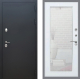 Входная металлическая Дверь Рекс (REX) 5 Черный Муар Зеркало Пастораль Белый ясень в Балашихе