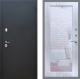 Входная металлическая Дверь Рекс (REX) 5 Черный Муар Зеркало Пастораль Сандал белый в Балашихе
