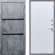 Входная металлическая Дверь Рекс (REX) 15 Бетон Темный FL-289 Белый ясень в Балашихе