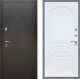 Входная металлическая Дверь Рекс (REX) 5 Серебро Антик FL-128 Белый ясень в Балашихе