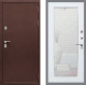 Входная металлическая Дверь Рекс (REX) 5А Зеркало Пастораль Белый ясень в Балашихе