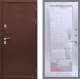 Входная металлическая Дверь Рекс (REX) 5А Зеркало Пастораль Сандал белый в Балашихе