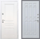 Входная металлическая Дверь Рекс (REX) Премиум-н Силк Сноу FL-33 Белый ясень в Балашихе