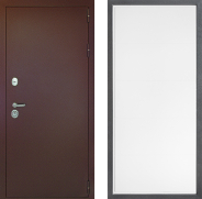 Дверь Дверной континент Рубикон Медь Дизайн ФЛ-649 Белый софт 860х2050 мм