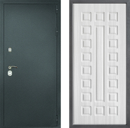 Дверь Дверной континент Рубикон Серебро Дизайн ФЛ-183 Сандал белый 860х2050 мм
