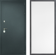 Дверь Дверной континент Рубикон Серебро Дизайн ФЛ-649 Белый софт 860х2050 мм