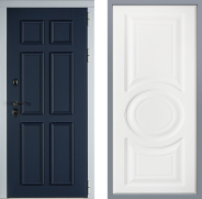Дверь Заводские двери Стокгольм Неаполь Лофт белый 860х2050 мм