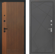 Дверь Лабиринт (LABIRINT) Шторм 24 Графит софт 860х2050 мм