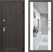Дверь Лабиринт (LABIRINT) Urban Зеркало Максимум Белый софт 860х2050 мм