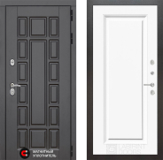 Дверь Лабиринт (LABIRINT) New York 27 Белый (RAL-9003) 960х2050 мм