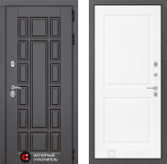 Дверь Лабиринт (LABIRINT) New York 11 Белый софт 860х2050 мм
