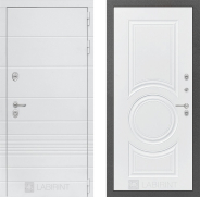 Дверь Лабиринт (LABIRINT) Трендо 23 Белый софт 960х2050 мм