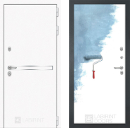 Дверь Лабиринт (LABIRINT) Лайн White 28 Под покраску 960х2050 мм