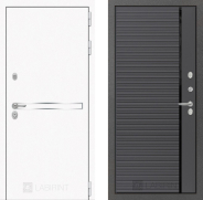 Дверь Лабиринт (LABIRINT) Лайн White 22 Графит софт 960х2050 мм