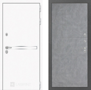 Дверь Лабиринт (LABIRINT) Лайн White 21 Бетон светлый 960х2050 мм