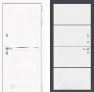 Дверь Лабиринт (LABIRINT) Лайн White 25 Белый софт 960х2050 мм