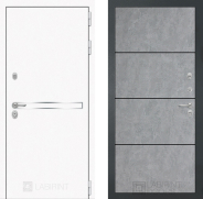 Дверь Лабиринт (LABIRINT) Лайн White 25 Бетон светлый 960х2050 мм