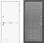 Дверь Лабиринт (LABIRINT) Лайн White 06 Сандал грей 960х2050 мм