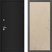 Дверь Лабиринт (LABIRINT) Classic шагрень черная 05 Венге светлый 860х2050 мм