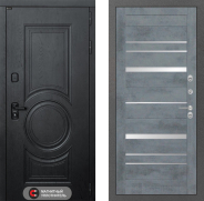 Дверь Лабиринт (LABIRINT) Гранд 20 Бетон темный 960х2050 мм