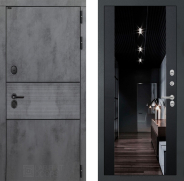 Дверь Лабиринт (LABIRINT) Инфинити Зеркало Максимум с тонировкой Черный кварц 960х2050 мм
