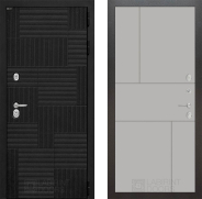 Дверь Лабиринт (LABIRINT) Pazl 21 Грей софт 960х2050 мм