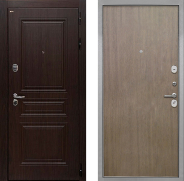 Дверь Интекрон (INTECRON) Брайтон Тиковое Дерево Гладкая шпон Венге коричневый 960х2050 мм