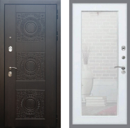 Дверь Рекс (REX) 10 Зеркало Пастораль Белый ясень 960х2050 мм